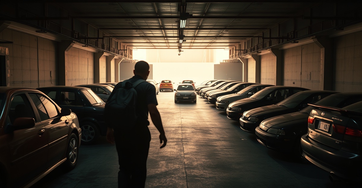 O Caminhão Desaparece na Garagem