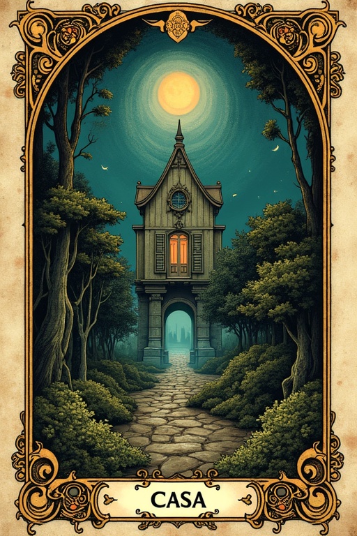 Carta de tarô — Sonhar com Casa